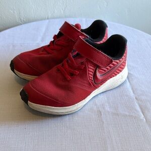 Nike Kids Red and Black Sneakers